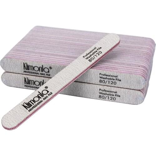 50Pcs/Pack Double Side Sanding Nail File 80/120 Grit Buffer Block Set Grey For Manicure And Pedicure DIY Nail Art Salon Tools