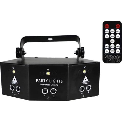 9 Hole Stage Light DJ DMX Disco Party Light DJ RGB Bar Pub Effect Light