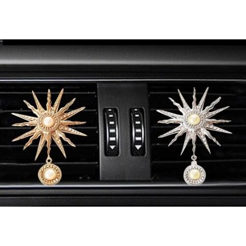 The sun Style car air freshener perfume bottle diffuser in the auto Air conditioner outlet vent air Perfume clip