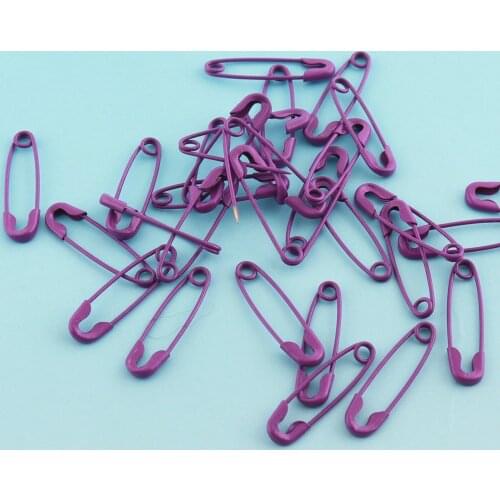 Purple Safety Pins 100-500pcs 19mm Copper Pins Scarf pins Mini Charming Safety Pins Brooch Safety Pins DIY Pins for Garment