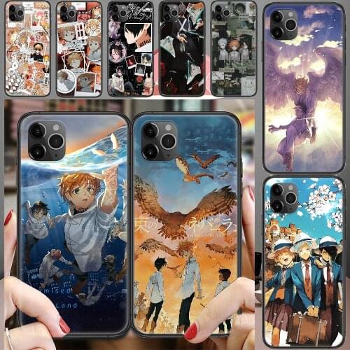 The Promised Neverland Anime Phone Case Cover Hull For iphone 5 5s se 2 6 6s 7 8 12 mini plus X XS XR 11 PRO MAX black art coque