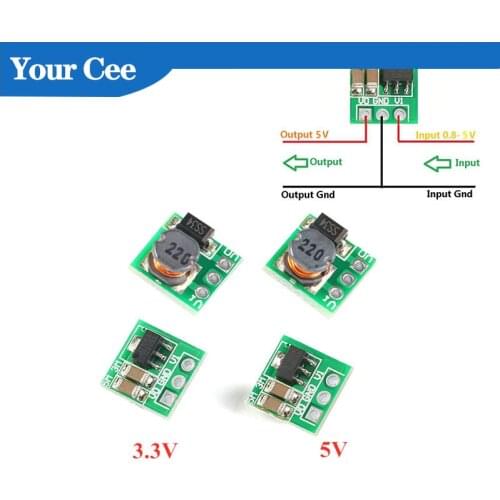 DC-DC 0.9-3.3V to 3.3V 0.9-5V to 5V 500mA Mini Step Up Boost Power Module DC to DC For Arduino Voltage Converter Board Module