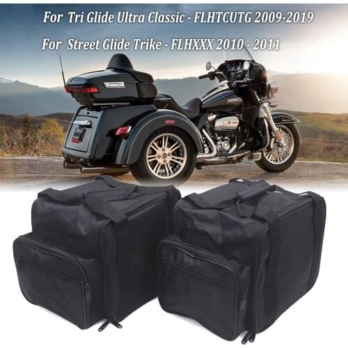 For Harley Tri Glide Ultra FLHTCUTG FLHTUTG 2009-2019 Motorcycle Saddlebags Trunk Liner Luggage Bags Street Glide Trike - FLHXXX