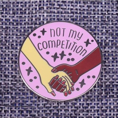 Friendship Feminist Girl Gang Equality Diversity Female Empowerment Enamel Pin Brooch