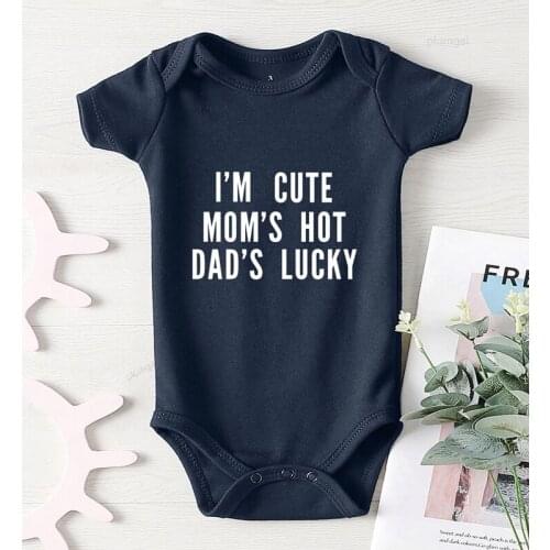 Cotton Long Sleeve Cute Baby Clothes Newborn Clothing for Babies Mom Dad New Born Boy Jumpsuit Kids' Things Toddler Rompers