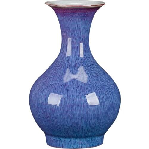 Chinese Antiques Porcelain Blue Red Glazed Ceramic Vases