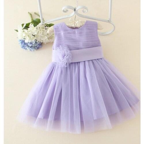 Blue/purple Flower Girl Christening Gowns Baby First Communion Dress Toddler baptism Dress,Baby GIrl Birthday Dress with Big Bow