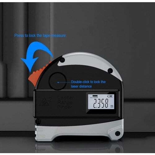 40M Laser Measuring Tape Retractable Digital Electronic Roulette Stainless Tape Measure Multi Angle Measuring Tool