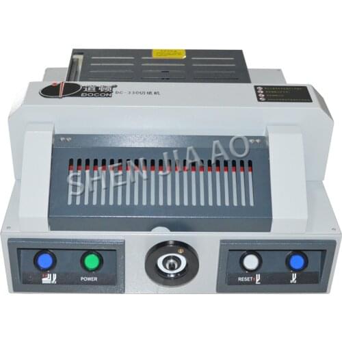Electric paper cutting machine DC-330 desktop paper cutter machine book cutting machine, 330 mm paper trimmer 220V 550W 1PC