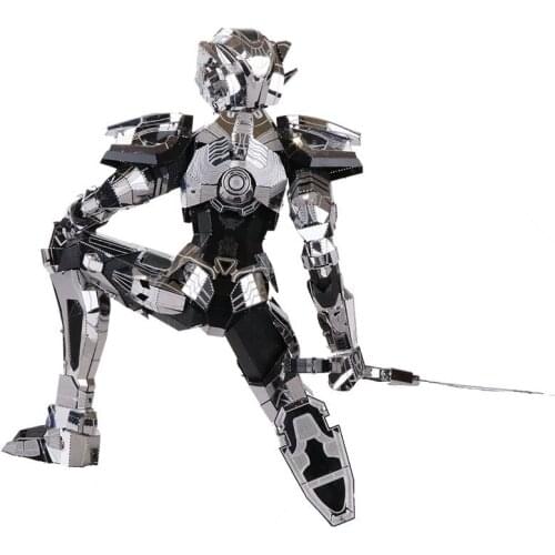 MU 3D Metal Nano Puzzle Nano Core Bader Knights Amor model kit DIY Laser Cutting Assemble Jigsaw puzzle Toys For Adult and kids
