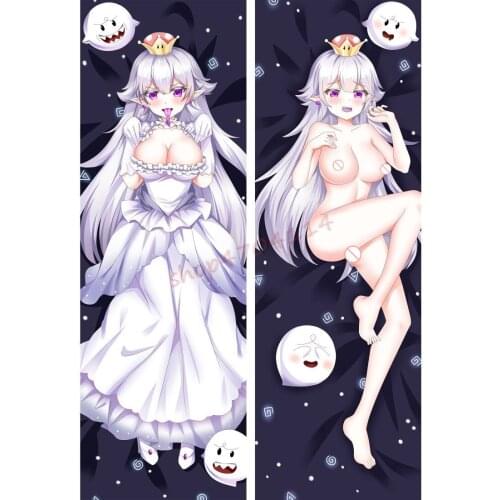 Natural cashmere / 2WAY / peach skin cashmere, sexy pillow case / throw pillow case - Super Mario-Ghost girl 1