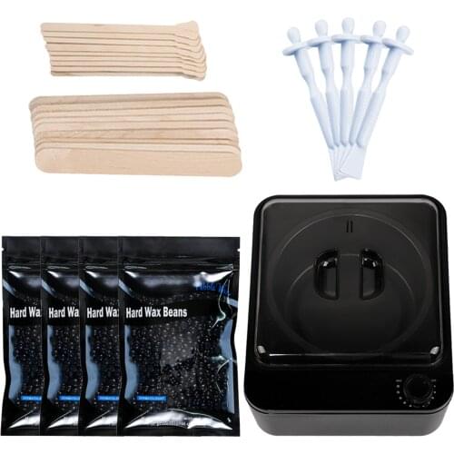 New Waxing Kit - Home Wax Heater Warmer - Hot Hard Wax Beans Warmers Electric Kit for Men - Women - Eyebrow Body Waxing Kits