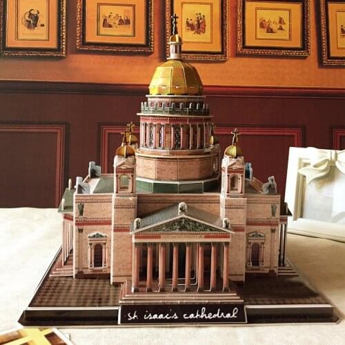 Adult Personalized 3d Puzzle Set Model Building Paper Jigsaw Puzzle Landscape Rompecabezas Para Adultos Children Toys AB50PT