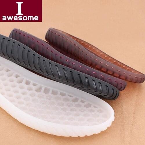 Rubber Soles Autumn Winter Hooks Soles Transparent Crystal Shoes Protector Non-slip Tendon Bottom Hand-knitted Slippers Sandals