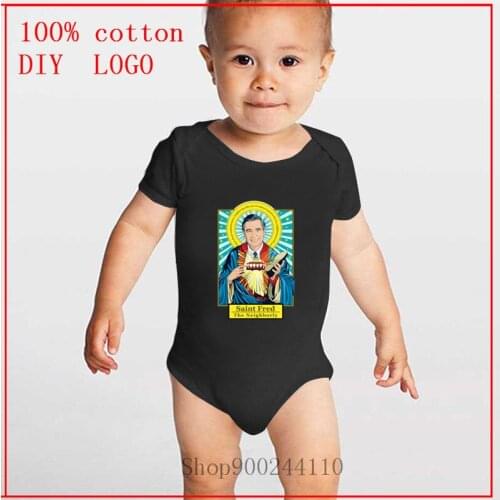 Saint Fred The Neighborly Mr Rogers printing Bodysuits Baby Newborn Children Baby Clothes Infant Jumpsuits Sunsuit Kids Summer