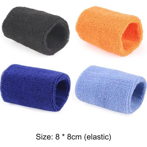 Sports Tennis Badminton Basketball Sweatband Outdoor Running Wrist Protector Support Brace Sweat Wristband for Women Men