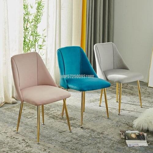 Dining table chair home backrest bedroom girl desk room simple net red ins dressing makeup chair nordic style