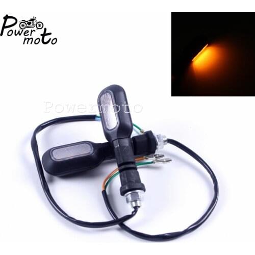 Motorcycle 12V LED Turn Signal Light Indicator Blinker Flasher w/ 10mm Screw Hole For Honda Yamaha Suzuki Kawasaki Cafe Racer