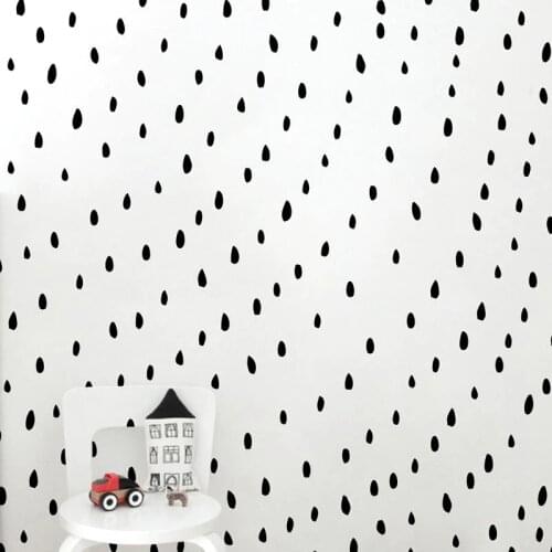 Hand Drawn Watermelon Seeds Wall Decal Vinyl Stickers , Irregular Polka Dots Wall Decals Baby Nursery Kids Room Art Decor