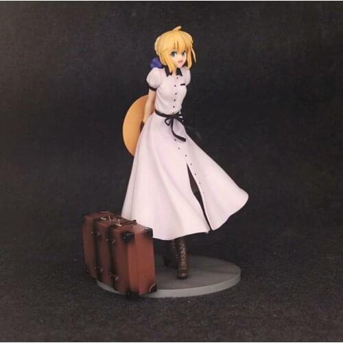 Japan Anime Fate/Stay Night Saber British Travelogue 1/7 Scale PVC Figure Figurine Toy Model Statue 24cm New With Box