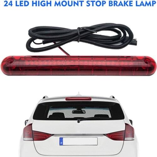 24 LED 12V Universal Car High Mount Third 3RD Brake Stop Tail Light Lamp Red For Any Car SUV Truck 1PC