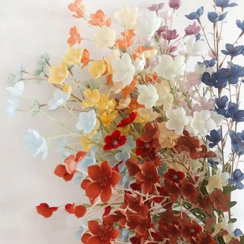 1pc Bell Orchid Artificial Silk Flower Home Wedding Decoration Simulation Fake Flowers