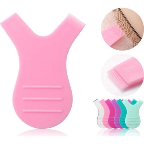 1pc Reusable Plastic Mascara Brush For Cleaning Eyelashes Hair Curler Y Shape Grafted Mascara Brush Makeup Mascara Cosmetic Tool