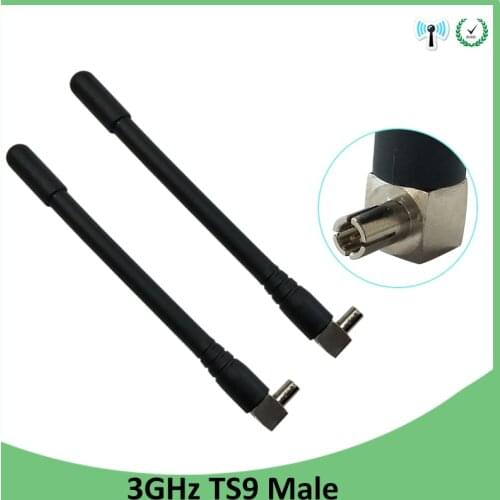 20pcs 3G 4G lte antenna 3dbi with TS9 connector antena 1920-2670 Mhz antenne FOR Huawei modem wireless lte repeater antennas
