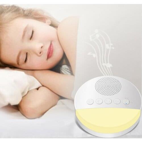 White Noise Sleep Instrument Sleep Light Breathing Baby Sleep Aid Sleep Appease Device Music Sleep Instrument With Night Light