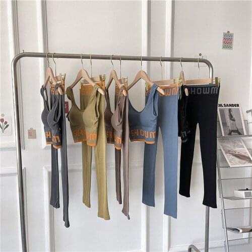 Seamless Sport Set Women Two Piece 2PCS Crop Top Bra Shorts Workout Outfit Fitness Wear Run Gym Suit Female Yoga Sets Clothes