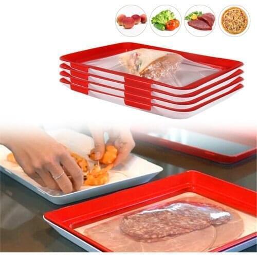 Safe Food Preservation Tray Fresh-Keeping Storage Box Food Preserver Container Refrigerator Kitchen Accessories