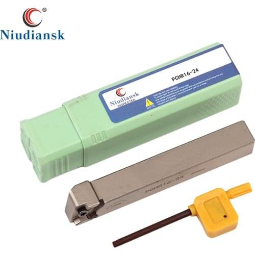 PCHR12-24 PCHR16-24 External Grooving Turning Tool Holder PCHR20-24 PCHR25-24 Spring Steel Slotting Turning Tool CNC Lathe Tools