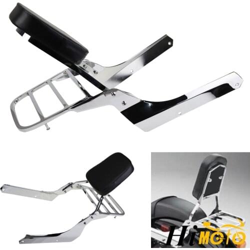 For Honda VT750 C2 Shadow Spirit 2007-2014 VT750C2B Shadow Phantom 2010-2015 Chrome Motorcycle Backrest Sissy Bar Luggage Rack