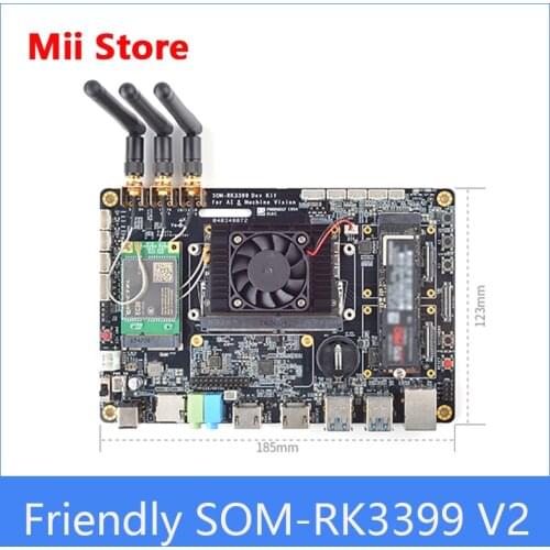 Friendly SOM-RK3399V2 Core board, 4GB memory 16GB flash memory HDMI IN dual MIPI dual frequency WiFi