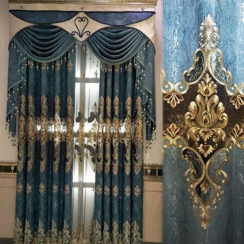 European Luxury Curtains for Window Curtains Styles for Living Room Elegant Drapes European Curtains Embroidered curtains