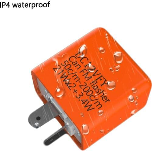Flash Relay Adjustable Frequency Square Flashing Led Flasher Motorcycle Led Lights Turn Signal Indicator Controller DC 12V