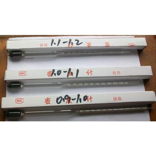 3PCS 0.9-1.0 1.0-1.1 1.1-1.2 Brewed Wine Hydrometer Juice Sugar Concentration Meter Tester Liquid Densitometer Density Meter