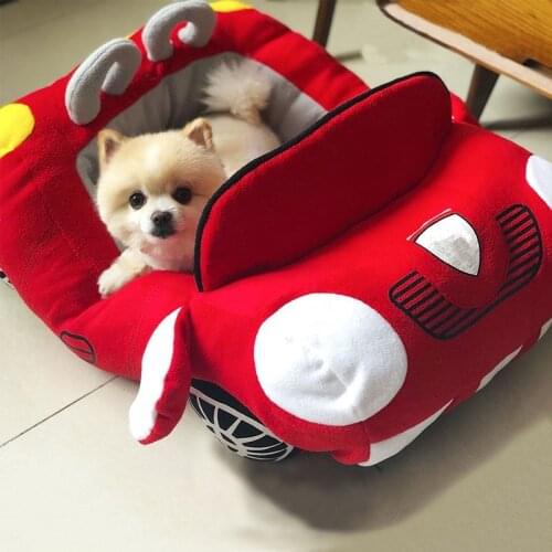Puppy Pet Dog Bed Fashion Car Shape Soft Material Durable Nest Dogs Cats House Warm Cushion For Yorkies Small Dogs Kennel