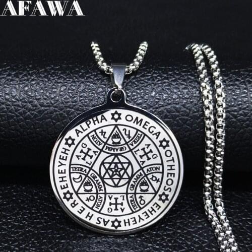 Fashion Stainless Steel Magic Necklace for Women/Men Silver Color Necklaces Pendants Jewelry acero inoxidable joyeria N3211S02