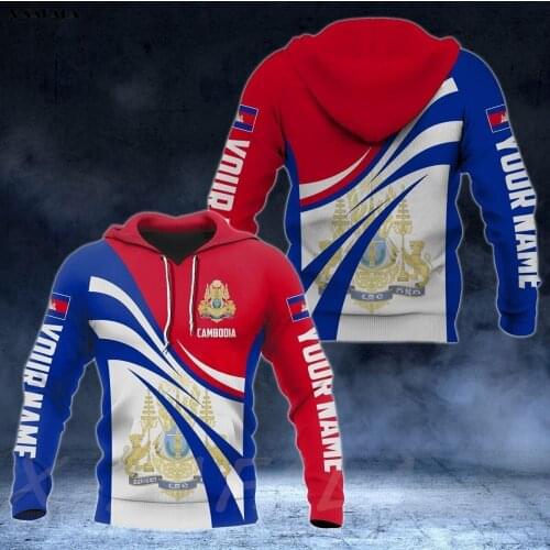 CAMBODIA ALBANIA GREECE Flag Country 3D Printed Man Female Zipper HOODIE Pullover Sweatshirt Hooded Jersey Tracksuits