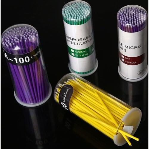 500pcs Disposable Makeup Cotton Swabs Eyelash Extension Removing Mini Individual Applicators Home Mascara Brush Cotton Soft Swab