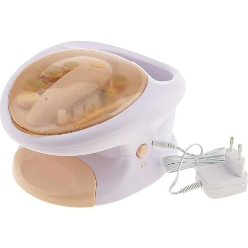 Professional Electric Nail Art Tips Polisher Files Drill Pen Manicure Machine Set Predicure Grinding Bits with Polish Air Dryer