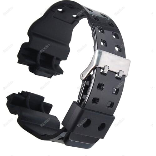 High gloss black TPU Watchbands Watch Strap For GA-110\GA-100\GA-120\GD-100\GD-110 g-shock Watch Accessories