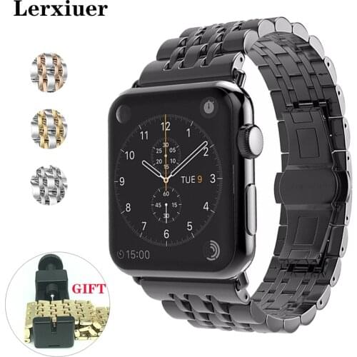 Strap For apple watch band 44mm 40mm iwatch band 42 mm 38mm Stainless Steel Bracelet accessories for iwatch series 6 5 4 3 2 SE