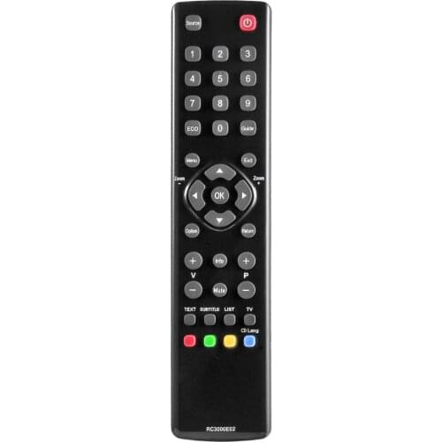 Smart TV Remote Control Replacement Remote Controller for TCL RC3000E02 LED LCD TV Television Black