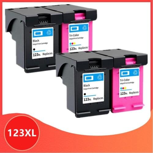 2SET Compatible for hp 123 XL Replacement ink Cartridge for hp123 123XL for Deskjet 1110 2130 2132 2133 2134 3630 3632 3637 3638