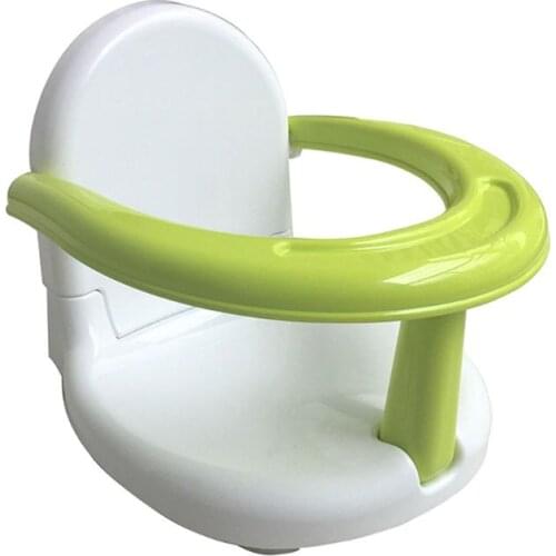 Newborn Bathtub Chair Foldable Baby Bath Seat with Backrest Support Anti-skid Safety Suction Cups Seat Shower Mat