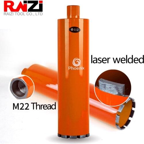 Raizi M22 Laser Welded Concrete Core Drill Bit 20-50mm Terrazzo Concrete Wall Air Conditioner Pipe Hole Drilling Tool