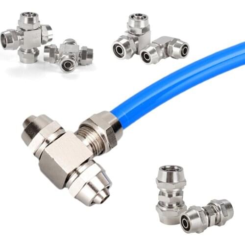Stainless Steel Co2 Valve Tube Quick Connector High Pressure DIY Aquarium CO2 System Fish Tank Accessories