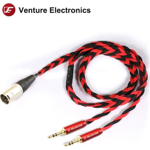 Venture Electronics Basic Black litz HIFIMAN 3.5mm balanced headphone cable